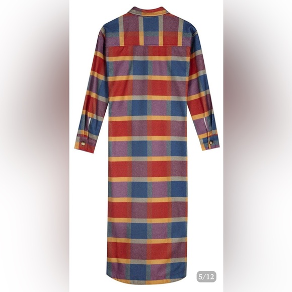 NWT Long Plaid Shacket - Picture 4 of 5